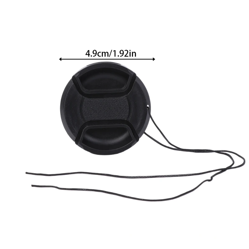 

Snap-On Center-Pinch Lens Cover Cap + Anti-lost Rope Set For DSLR Camera - L060New hot