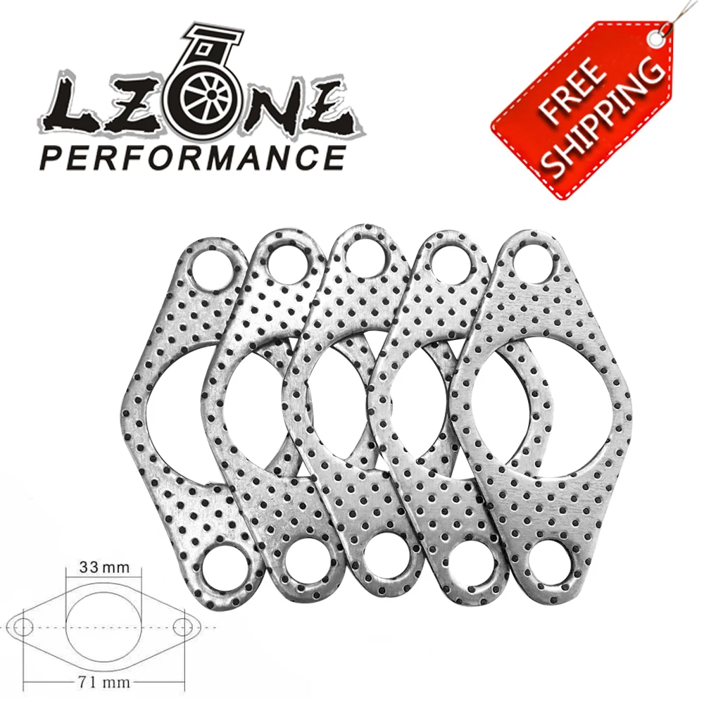 Trasporto Libero-Grafite Di Alluminio Wastegate Discarica Tubo Tubo Di Guarnizione Della Flangia 35Mm/38Mm Turbocharger Jr4954