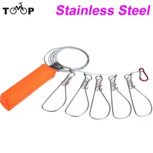 Кукан с карабином из нержавеющей стали Живая рыба Кукан с карабином рыболовные снасти