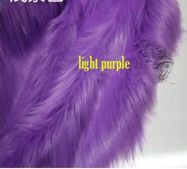 150X50 см 1 шт. хороший 9 см длинный мех кролика искусственный мех ткань мягкий плюш искусственный мех Ткань швейный материал Diy отделочная ткань для дома мех - Цвет: light purple