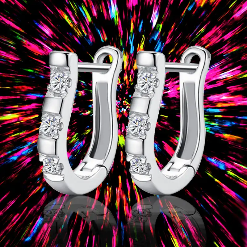 925 Стерлинговое серебро Женская циркониевая серьги Han edition Новые женские хрустальные серьги ювелирное украшение с оригинальным дизайном xh-07