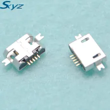 10pcs/lot 5pin Female Micro USB Connector Socket SMD 2 feet Widely Used In Tablet Phone PDA Charging