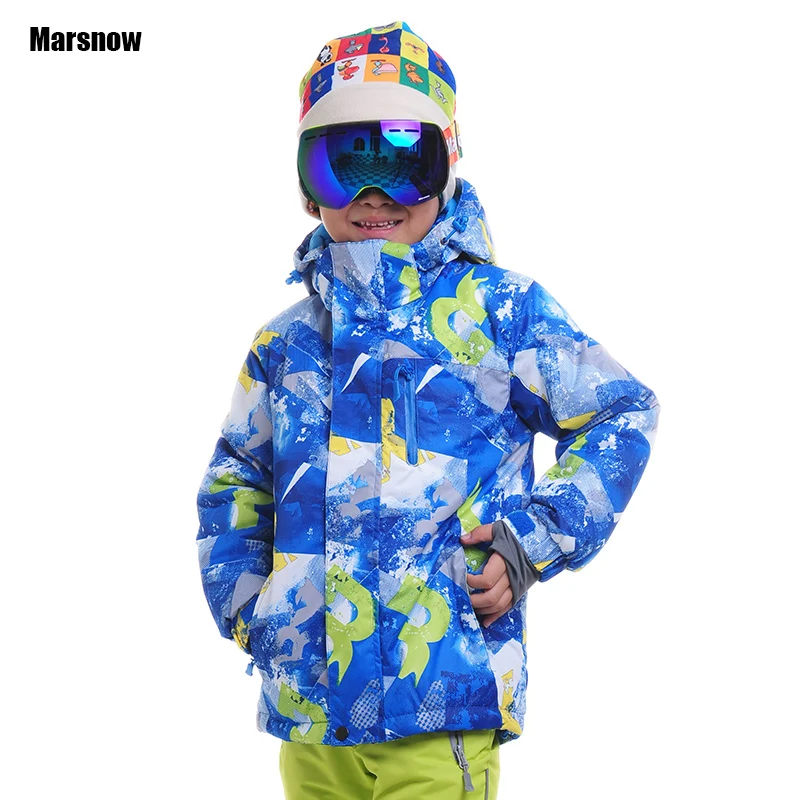 Ski jacket boys Winter cotton padded warm coat children Girls outwear