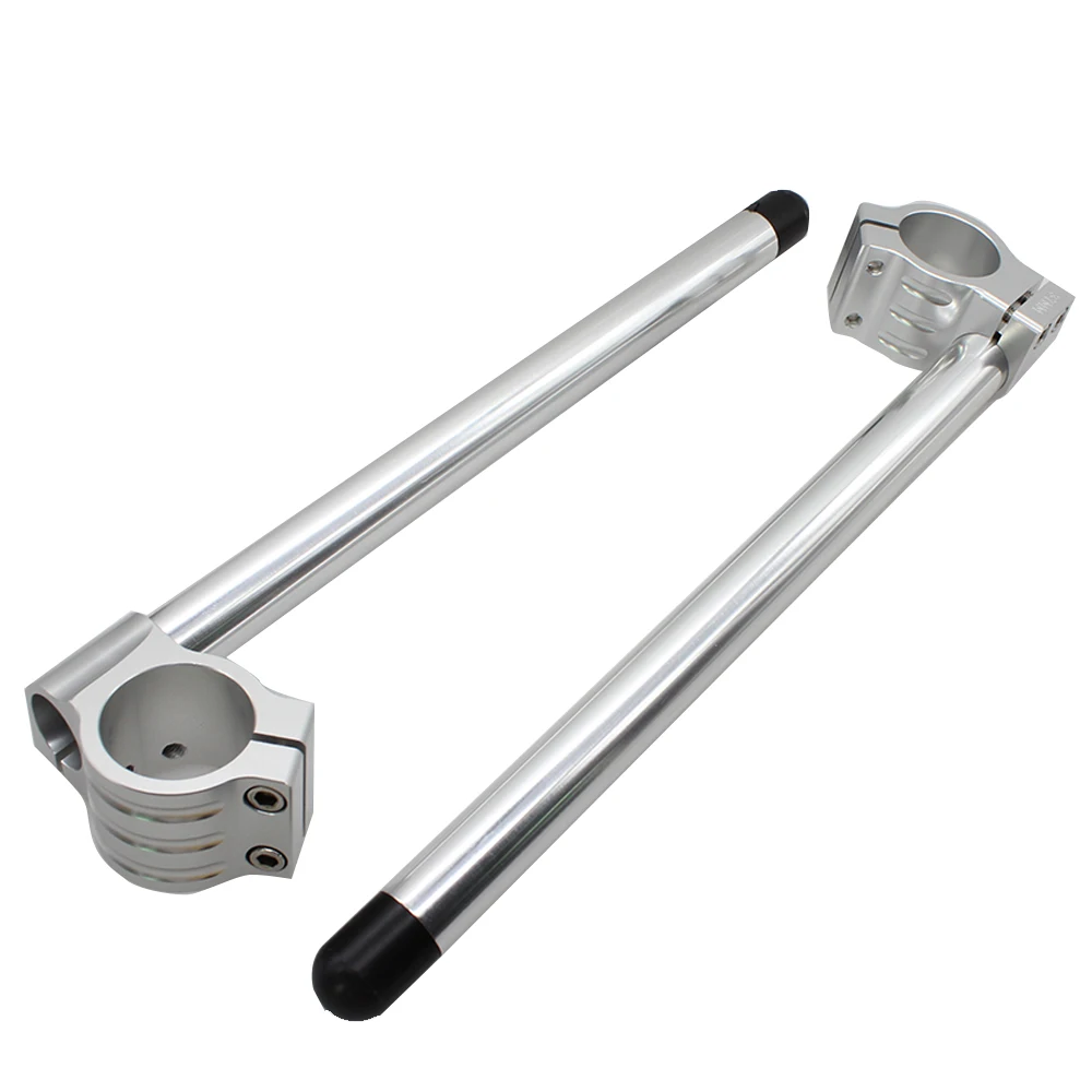 

Motorcycle Handlebar Racing Adjustable CNC 43/45/46/47/48/50/51/52/53mm Clip On Ons Fork Handlebars Handle Bar Cafe Racer Moto