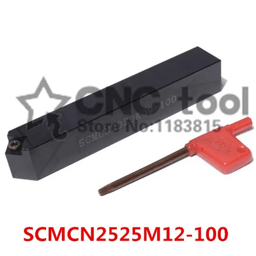

SCMCN2525M12-100 25*25*150MM Metal Lathe Cutting Tools Lathe Machine CNC Turning Tools External Turning Tool Holder S-Type SCMCN