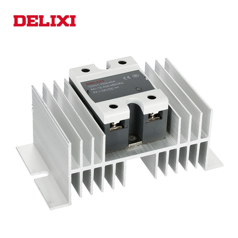 Твердотельное реле DELIXI CDG1 строечное 25DD 40DD 60DD 80DD 3 32V DC TO 12 220V SSR однофазное