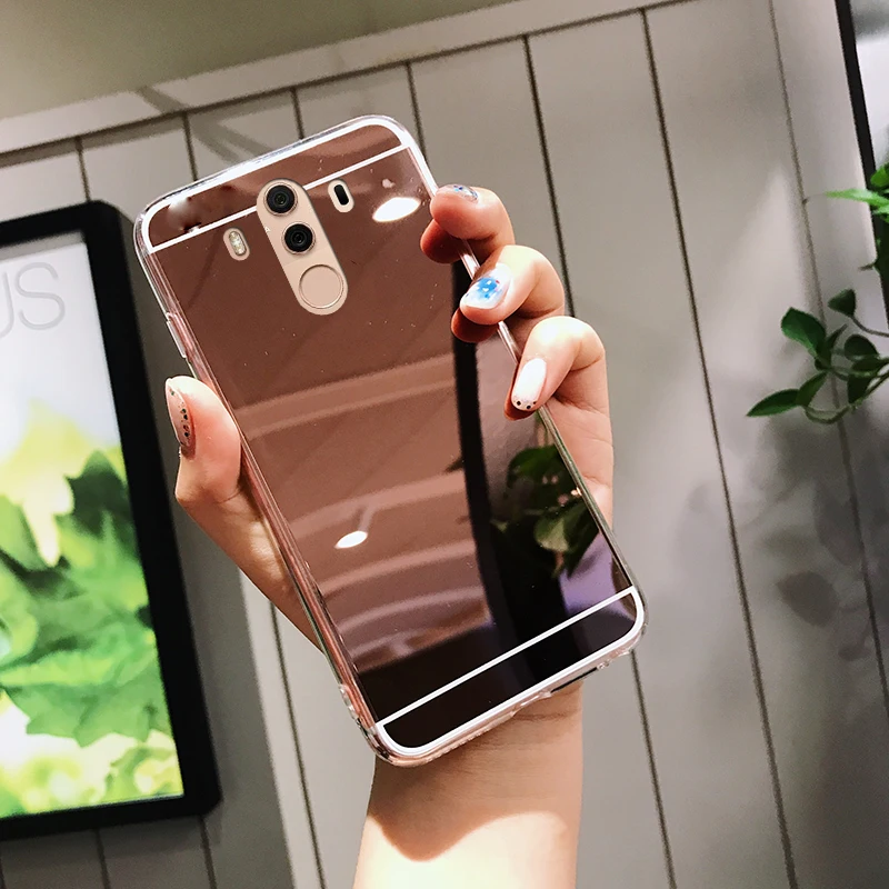 Прозрачный зеркальный Мягкий силиконовый чехол из ТПУ для Huawei P20 P30 P40 Nova 3 3i Honor 10i