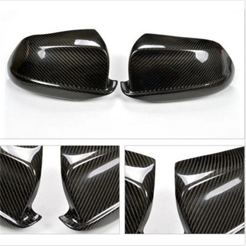 

car styling Carbon Fiber Rear View Mirrors Cover For BMW F10 F11 F18 2010-2012