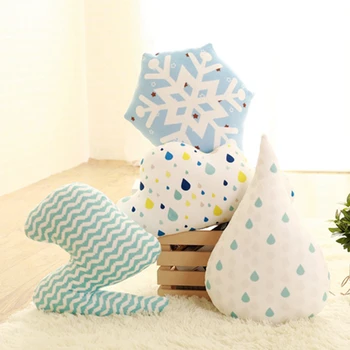 

C Baby Pillow Clouds/Lightning/Snowflake Cushion Room Decor Children Sleep Cushion Nordic Nursery Photography Props Ornament