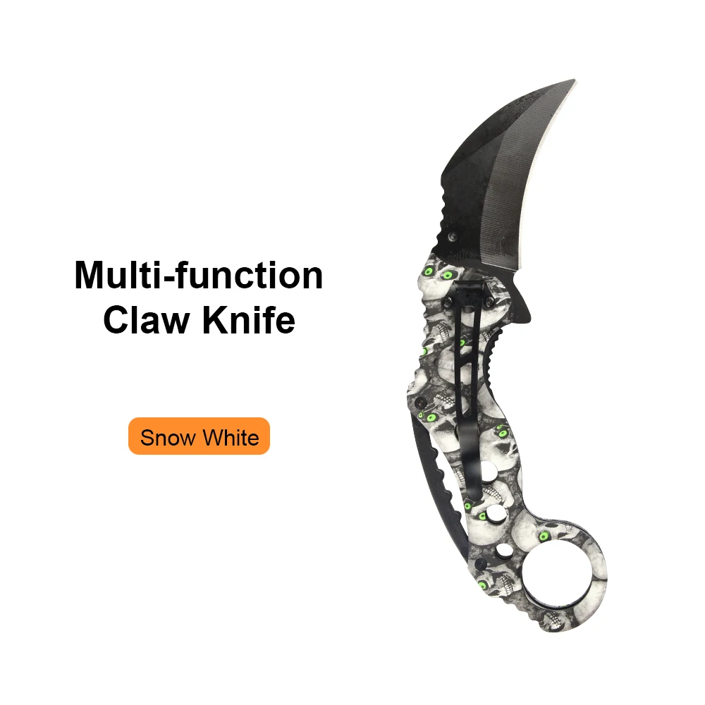 JelBo мини охотничий нож Мульти портативный карманный для самозащиты Karambit тактический нож для кемпинга выживания нож из нержавеющей стали инструменты - Цвет: White Knife