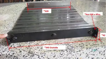 

Machine tools steel plates protection cover W345mm x L460mm x H70mm