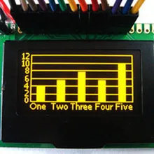 1,54 дюймов 20 P(желтый/белый/синий) OLED модуль SSD1305 Drive IC 128*64 SPI/I2C/8bit параллельно Интерфейс