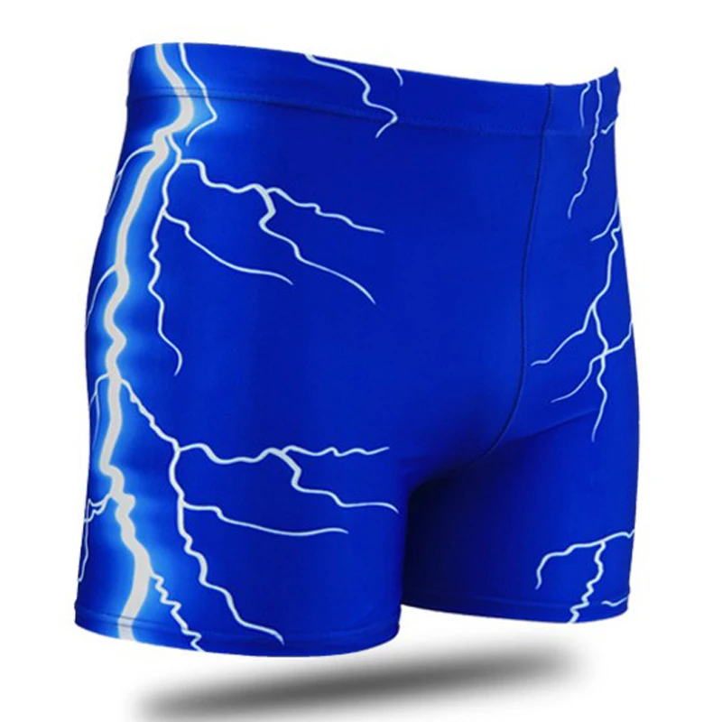 

Men Male Lightning Print Swimming Trunks Briefs Boxer Shorts Bathing Suit Swimwear Swimsuit Swim Pants Beach Swim Wear Plus Size