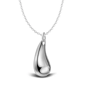

925 Sterling Silver Fashion Popular Drip Pendant No Chian Necklace & Pendants For Women Girl Fine Jewelry Collares VNS8208