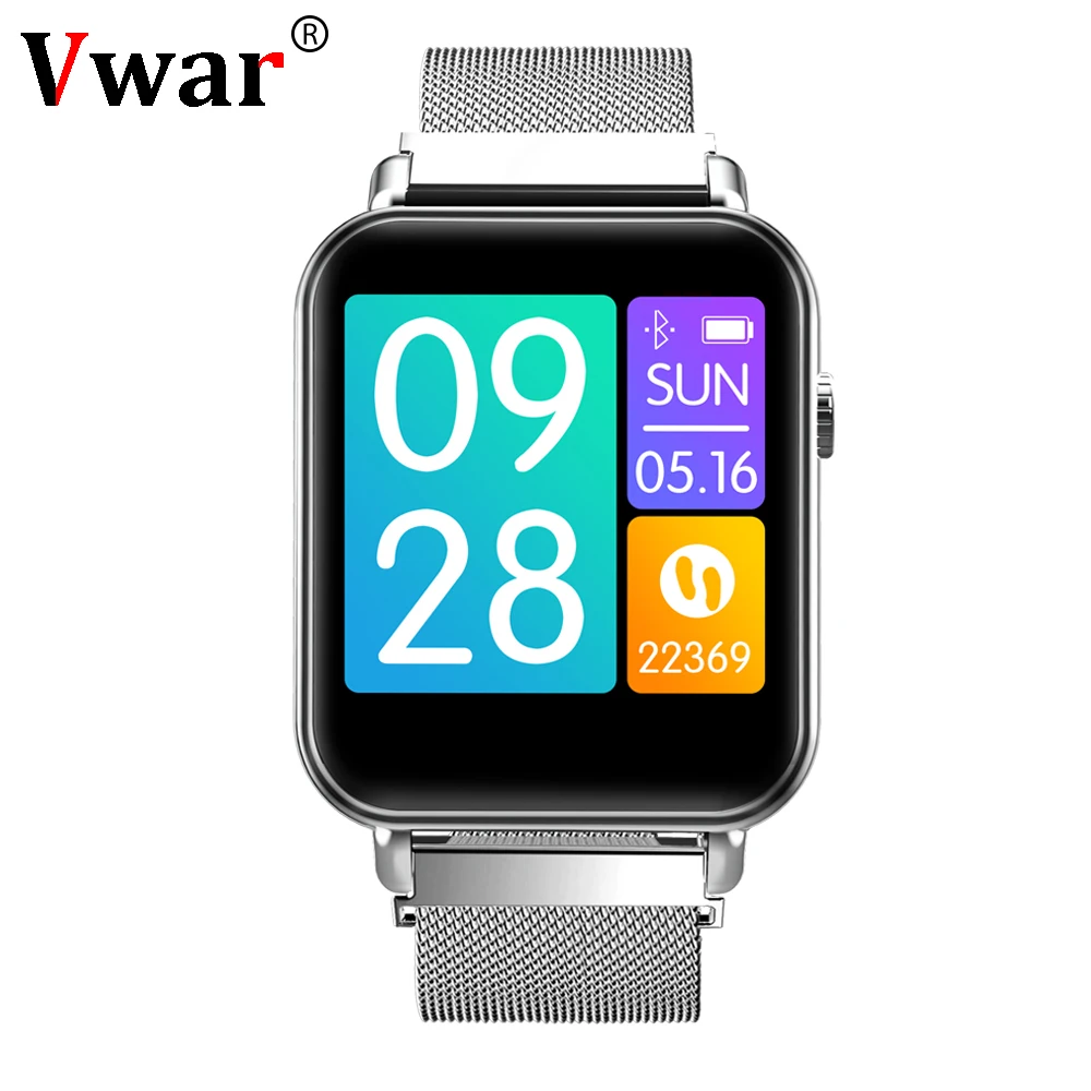 Vwar V66 Smartwatch 1.3 inch TFT Gorilla Glass Blood Pressure Oxygen IP67 Waterproof Activity Tracker Heart Rate Smart Watch P68