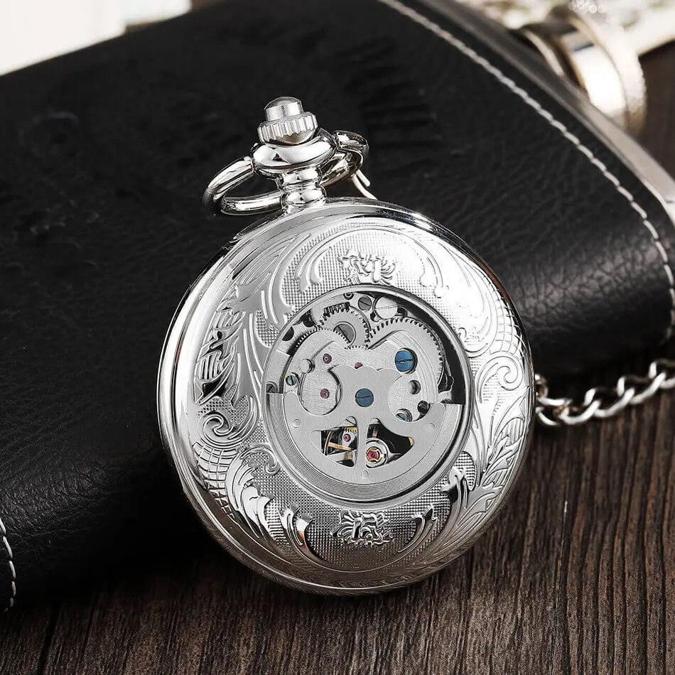carving steampunk pocket watch