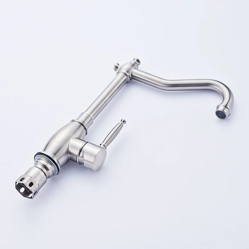 304 Stainless Steel Kitchen faucet Mixer Cold Hot Kitchen Tap Single Hole Water Tap Torneira Cozinha 304 Stainless Steel Kitchen faucet Mixer Cold Hot Kitchen Tap Single Hole Water Tap Torneira Cozinha