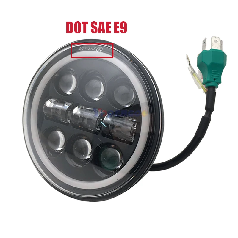 5,75 дюймов светодиодный круглая фара для мотоцикла для Wide Glide XL1200X FXDX фар Светодиодный 5,75 дюймов ведро фары