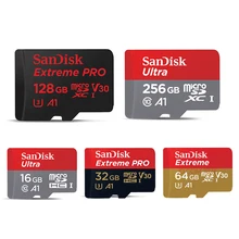 SanDisk 95MB/s Micro SD Card 256gb 128gb 64GB 32GB 16GB U1 Class 10 Memory Card microsd Flash TF Card with Card Adapter