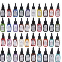 Постоянный макияж Утюг Бабочка Цвет чернил татуировки комплект 40 цветов C119 родословной татуировки пигмента Набор 15 мл