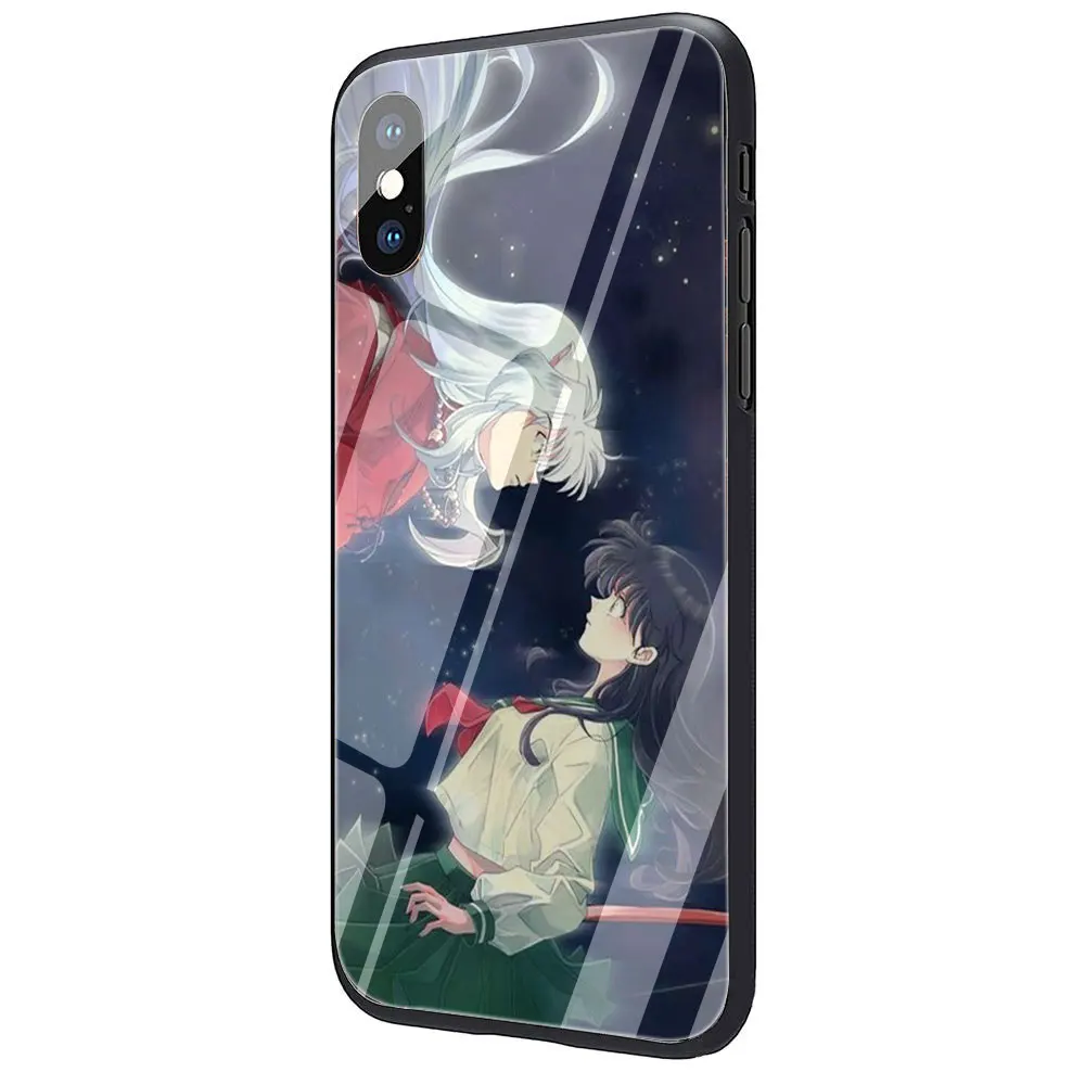 Inuyasha Аниме закаленное стекло чехол для телефона iPhone 11 Pro 6 6S Plus 7 8 Plus X XS XR XS Max - Цвет: G9