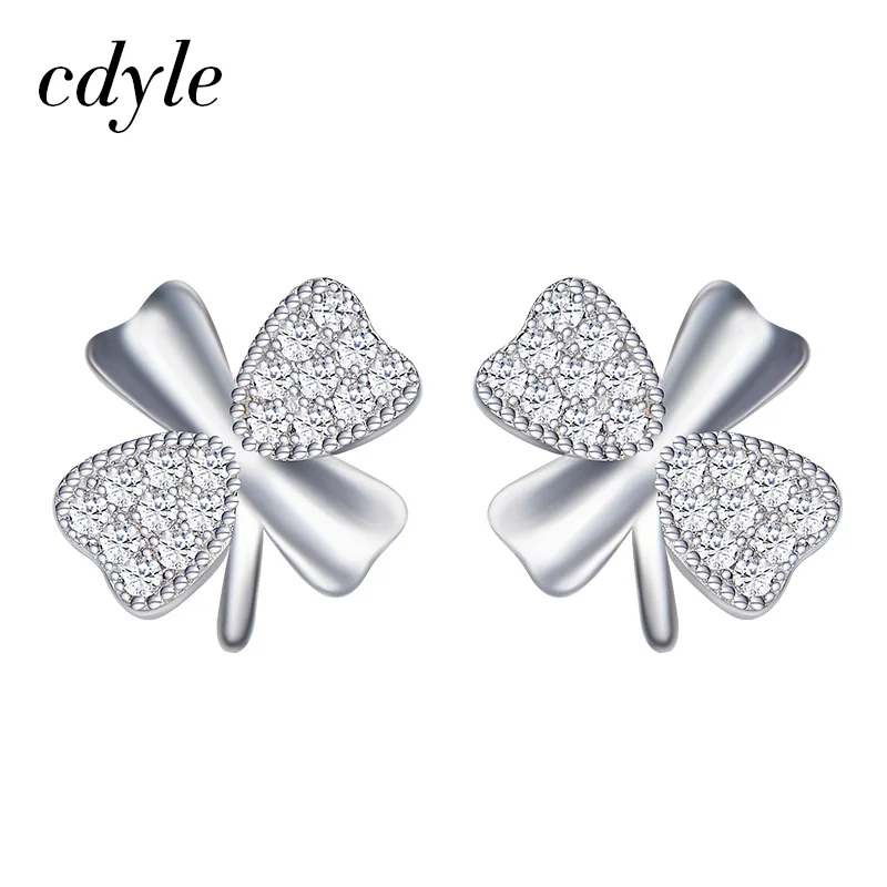 Cdyle украшенный кристаллами австрийский горный хрусталь 925 стерлингового серебра ювелирные изделия День Святого Валентина подарок элегантный ретро