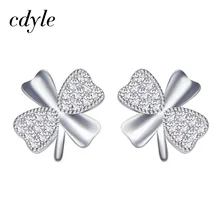Cdyle украшенный кристаллами австрийский горный хрусталь 925 стерлингового серебра ювелирные изделия День Святого Валентина подарок элегантный ретро
