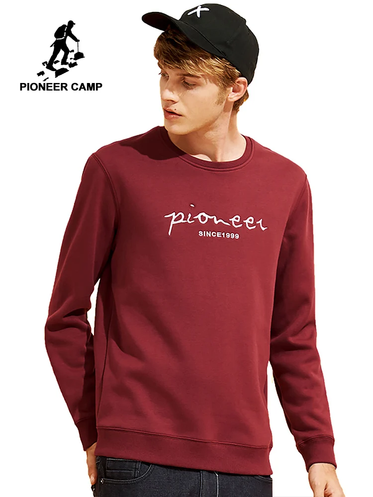 Пионерский лагерь письменная вышивка мужская толстовка бренд одежда повседневныйв зимняя флисовый теплый свитшот для мужчин зеленый красный AWY702298