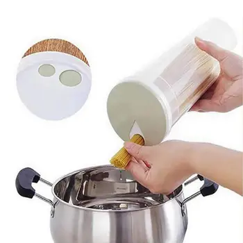 

3 pcs Tall Food Storage Cylinder Shaped Spaghetti Noodle Container Box for Grain Cereal Oatmeal Nuts Beans