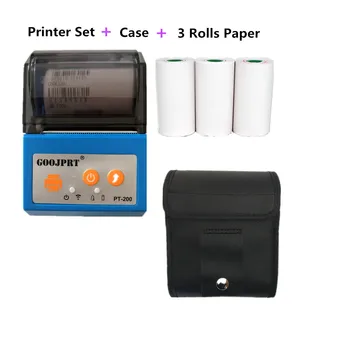 

GOOJPRT 58mm Paper Mini Bluetooth Thermal Ticket Portable Receipt Printer Support Android iOS Phones for SOHO Home Taxi Printing