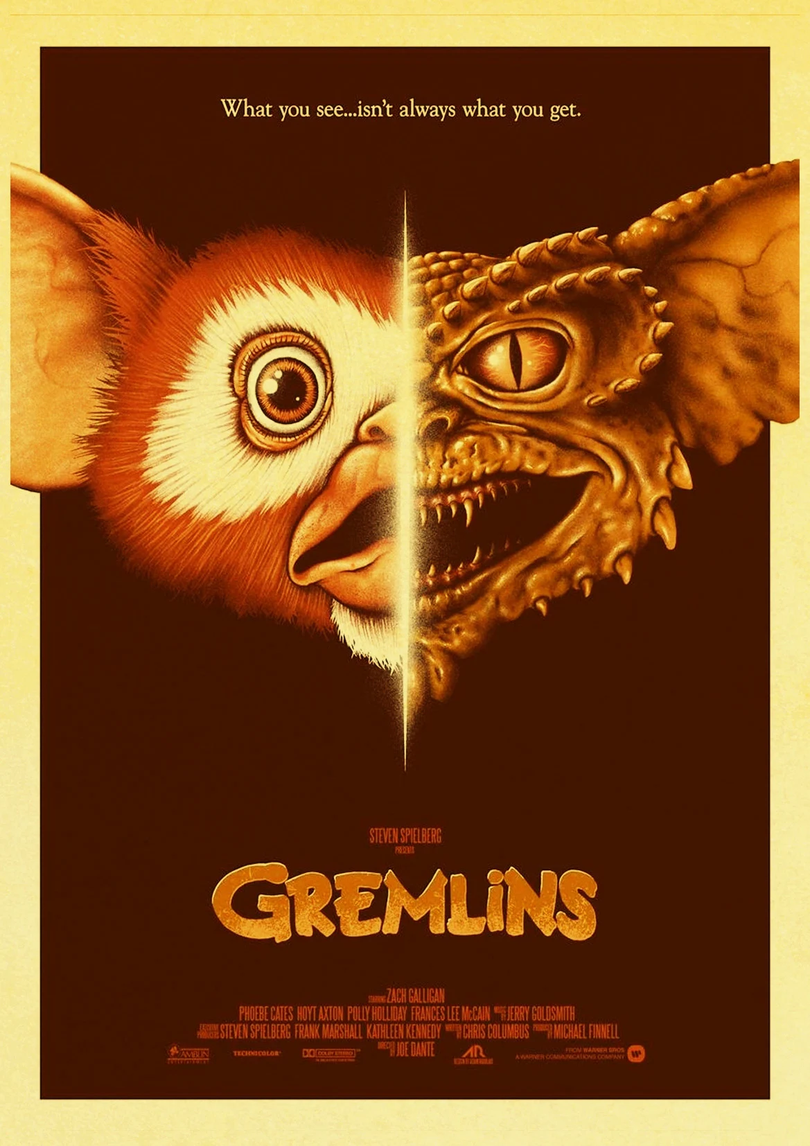 Gremlins киноплакат/Настенный декор/декоративная живопись/Бар плакат/крафт-бумага/Ретро плакат