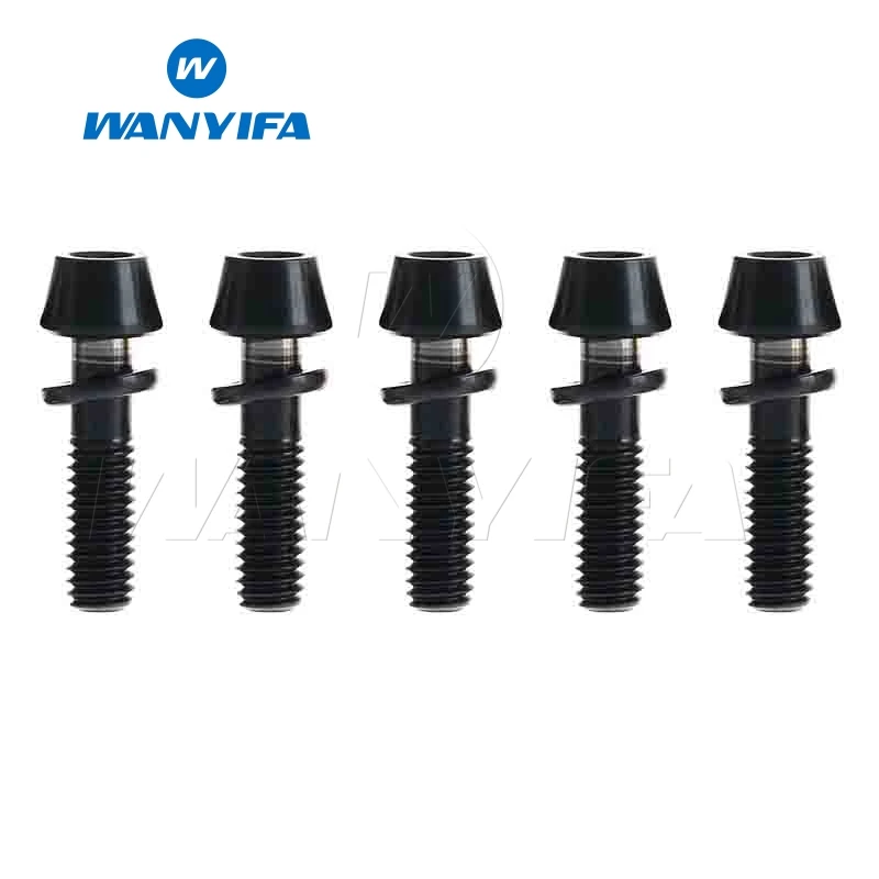 Wanyifa 5 шт. M4x15.3mm конус колпачки с шайбой для велосипеда тормоза 5 цветов