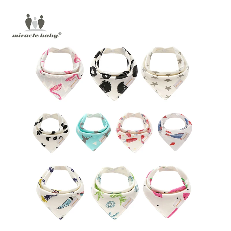 

1/3pc Baby Bibs For Boy&Girl bandana bib Burp Cloth Print animal Triangle Cotton Baby Scarf Meal Collar Burp baby Accessories