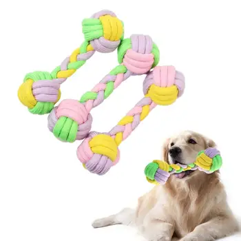 

Pet Toys for dog funny Chew Knot Cotton Bone Rope Puppy Dog toy Pets dogs pet supplies for small dogs for puppys Random Color