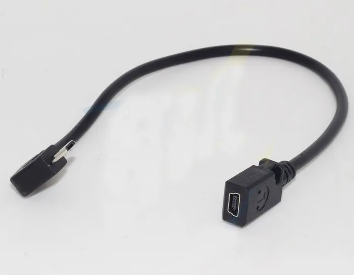 USB Кабель-адаптер 100 шт./лот Micro Male с прямым углом к гнезду | Компьютеры и офис
