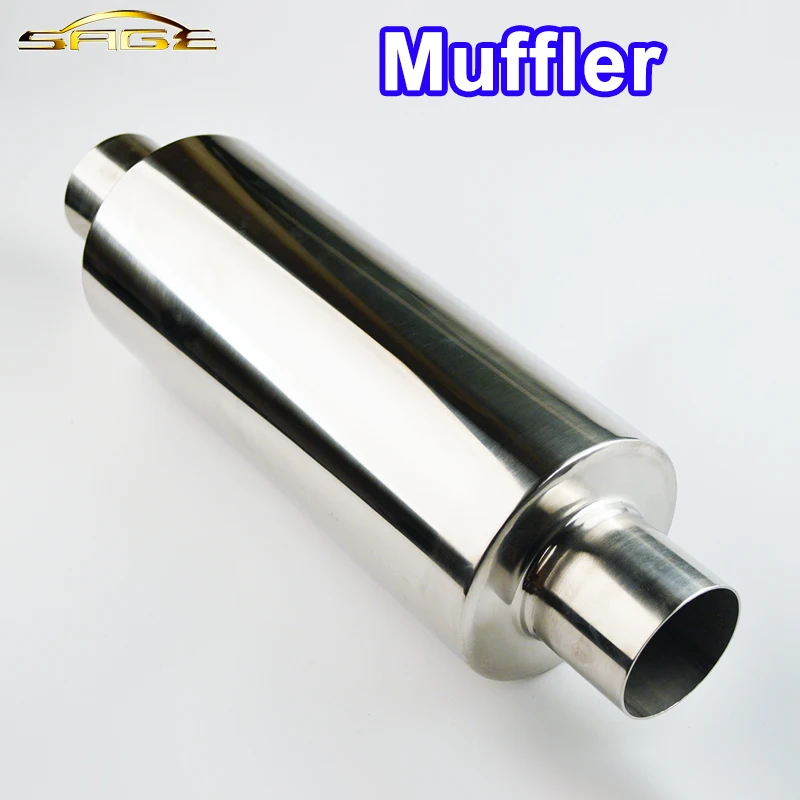 

SALBEITECH Car Muffler Dimension Body Length 12" Body Diameter 5" Inlet 2.5"/3" Outlet 2.5"3" Auto Exhaust Tail Pipe