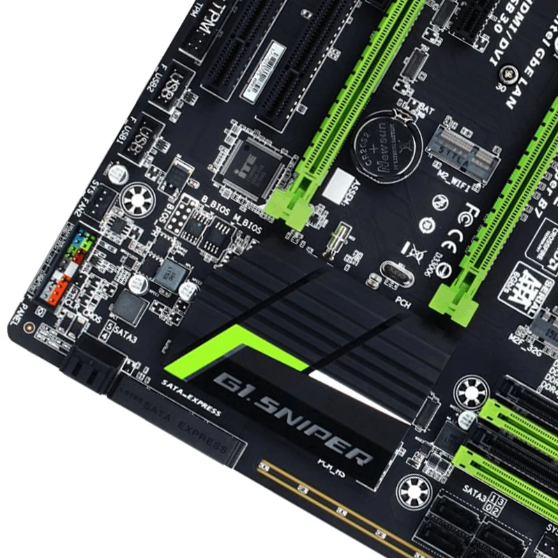 GIGABYTE GA-G1.Sniper B7 рабочего Материнская плата LGA1151 i3 i5 i7 DDR4 64G блок питания ATX
