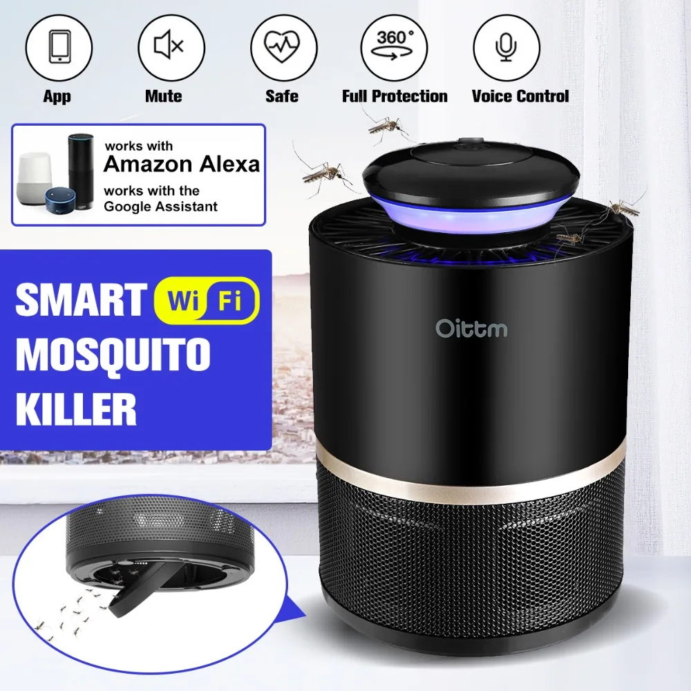 

Oittm Smart WIFI Wireless Mosquito Killer Lamp APP Control Electronic Anti-Mosquito Insect Work with Alexa Google Home
