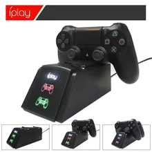 Для PS4 контроллер Зарядное устройство, DualShock 4 PS4 контроллер зарядка через usb паяльная станция, док-станция для Playstation 4 зарядки для PS4 тонкий/PS4 Pro