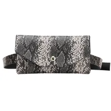 Новинка, Женский Забавный пакет, дорожная сумка-бум, барсетка, дизайн змеиной кожи, кошелек для паспорта, сумка для девочек, поясные пакеты