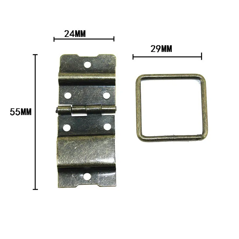 Bronze Iron Cabinet Door Luggage Mini Hinge European Hook Hinges