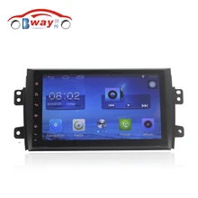 Bway 9 inch Quad core car radio gps for Suzuki Sx4 2006 2007 2008 2009 2010 2011 2012 android 6.0 car dvd player with Wifi,BT