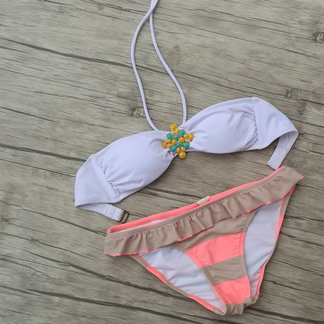 white diamond bikini