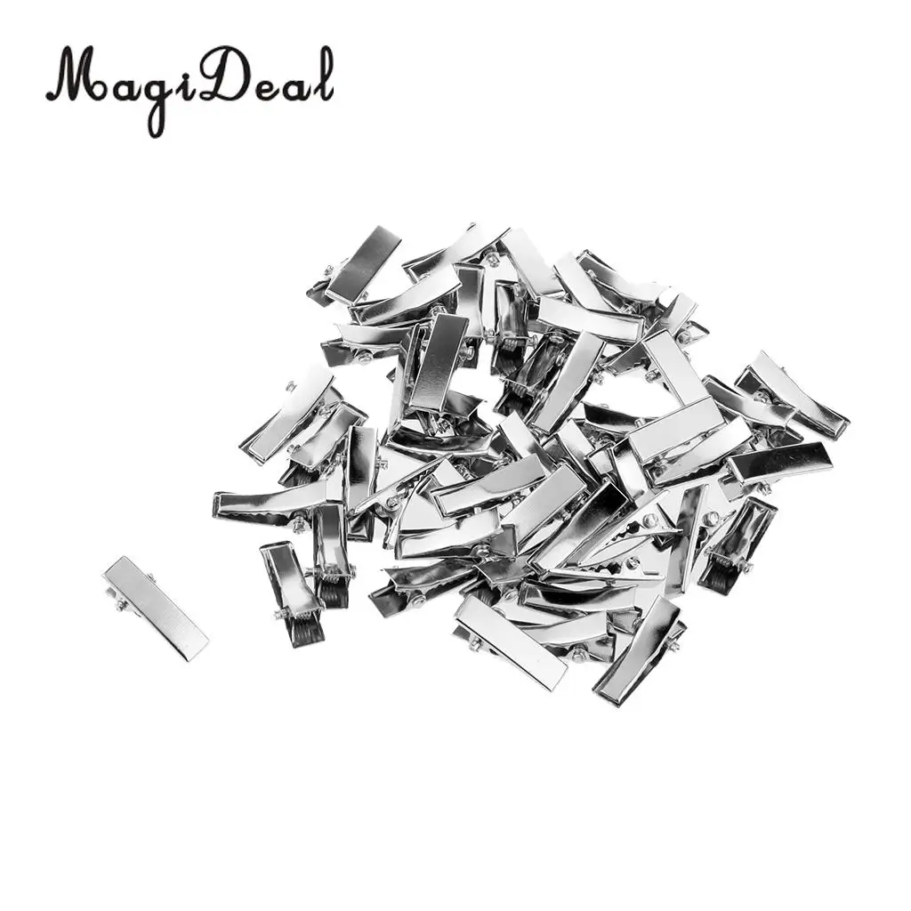 MagiDeal High Quality 50Pcs/Lot Mini Alloy Hairpin for Dolls DIY Making Princess Headwear Hair Clip Girls Children Gifts Acce