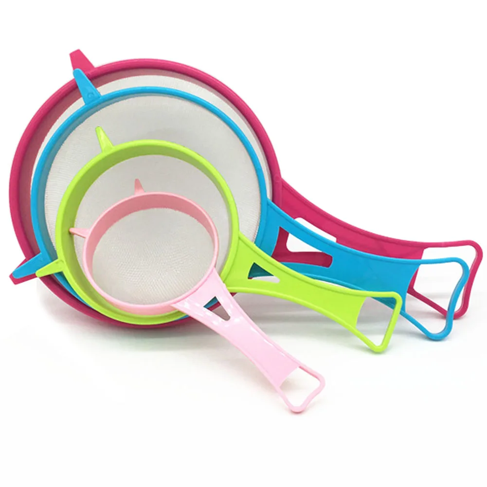 Multi Purpose Handle 4PCs Kitchen Strainer Plastic Tools Sieve Gadget | Дом и сад