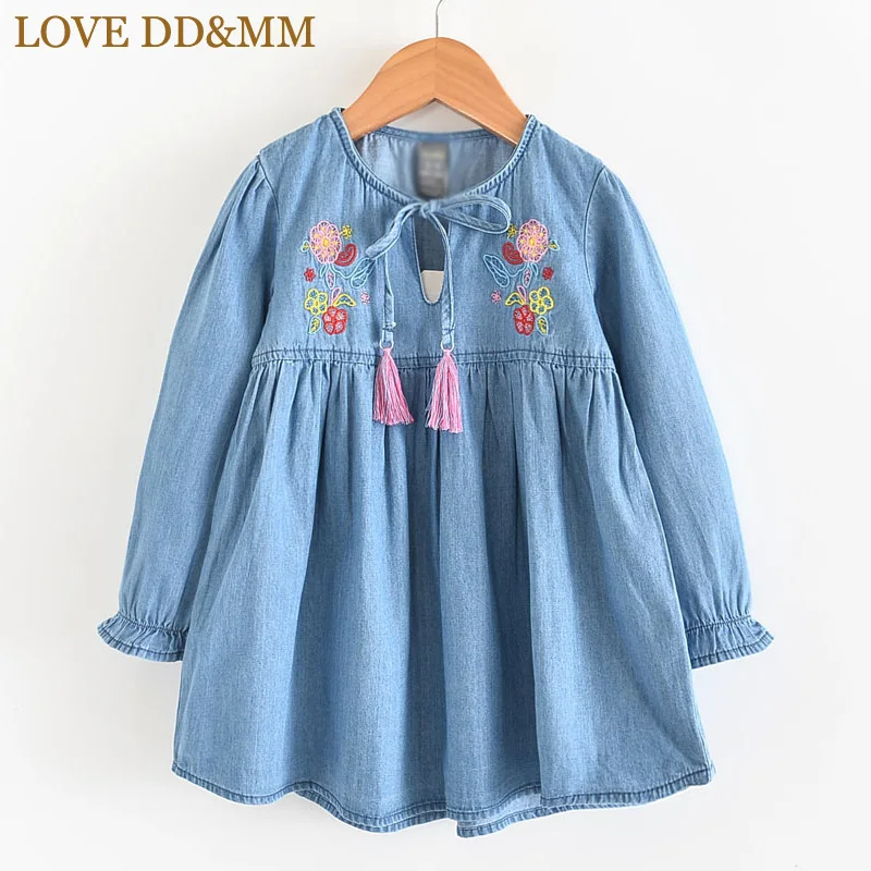 Платья для девочек LOVE DD & MM осенняя новая детская одежда 2020 новое милое кружевное