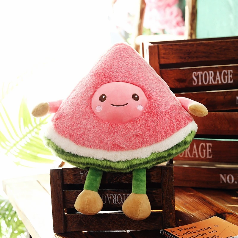Watermelon Новые кавайные забавные детские игрушки подарок для девочки мягкие плюшевые растения розовый мягкий арбуз плюшевые игрушки «ананас» для детей милые - Цвет: Watermelon