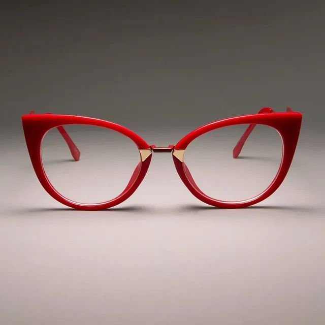 Sexy Red Cat Eye Glasses Frames Women Optical Glasses Fashion