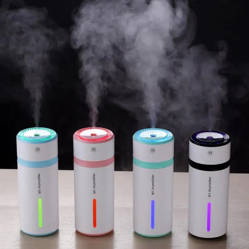 

240ML Ultrasonic Air Humidifier Purifier LED Light USB Essential Oil Diffuser Car Purifier Aroma Cooling Mist Maker