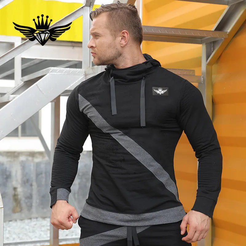 

2018 new brand fitness bodybuilding men's hoodie brand gym BodyEngineers high quality men's sweatshirt hoodie casual hooded men'
